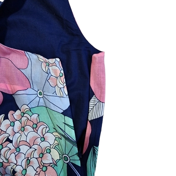 Talbots Floral Hibiscus Ruffle Sleeveless Maxi Dress - 14 - Picture 8 of 10